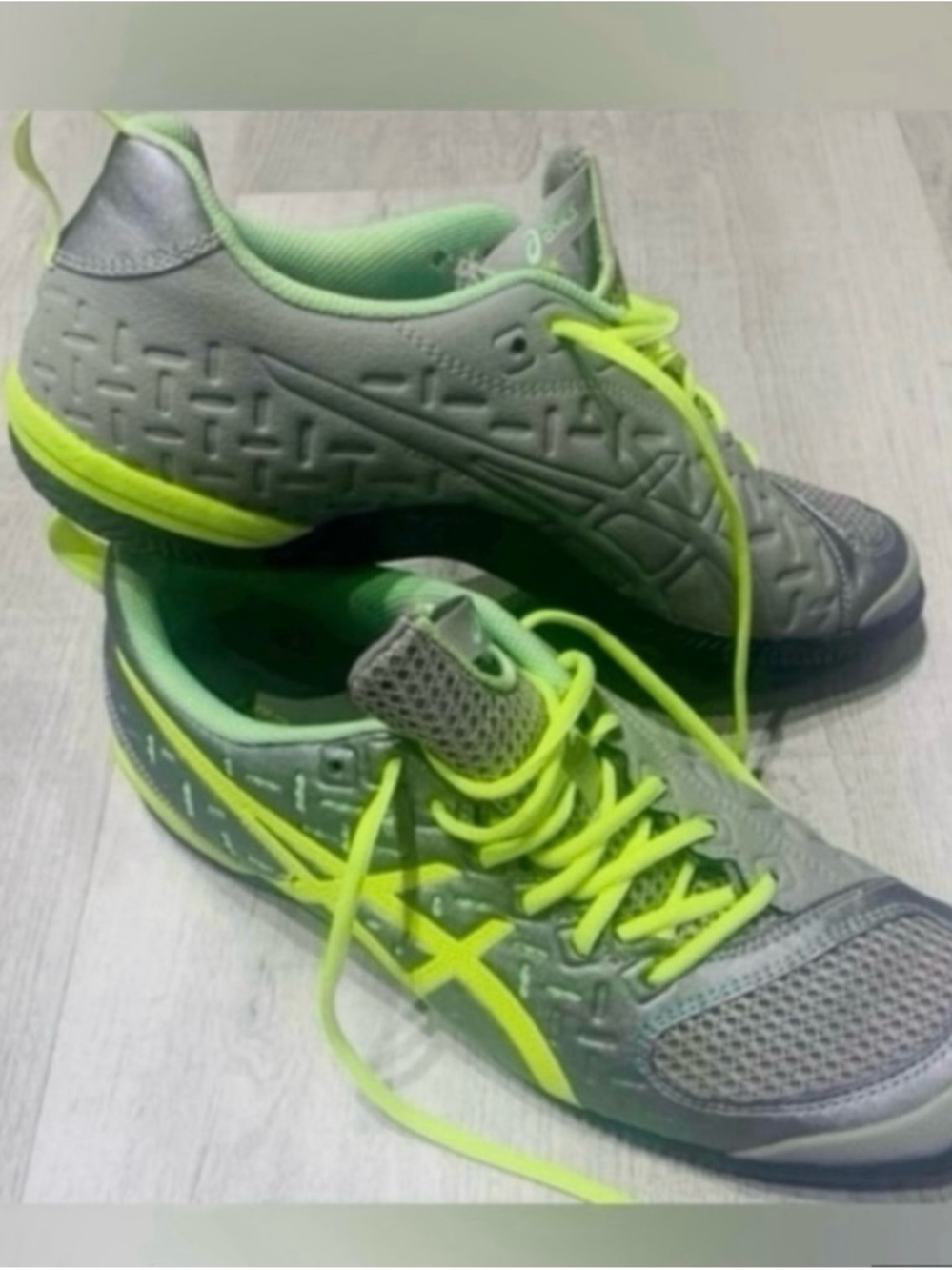 Asics Gray & Neon Yellow
Athletic Sneakers